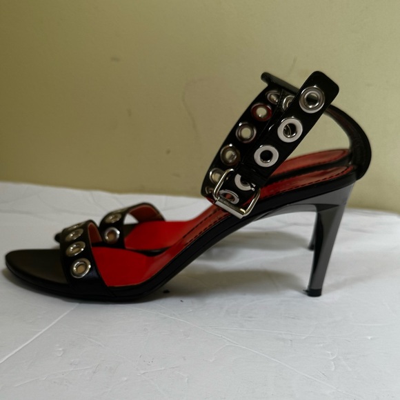 Proenza Schouler Grommets Leather Strappy Ankle Sandals Shoes Rings Sexy Goth 38 - Picture 3 of 16